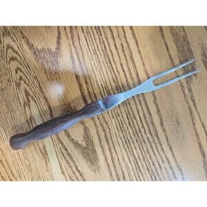 CUTCO Vintage 2 Prong Serving / Carving Fork # 1026 Made in the USA Swirl Handle